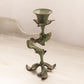 Medium Brass Leaf Candlestick