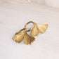 Medium Brass Leaf Napkin Rings (Set of 2)