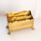 Medium Brass Letter/Mail Holder Caddy with Curved Toes