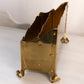 Medium Brass Letter/Mail Holder Caddy with Curved Toes