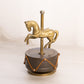 Medium Brass Musical Carousel Horse Figurine