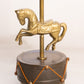 Medium Brass Musical Carousel Horse Figurine