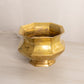 Medium Brass Octagonal Footed Planter