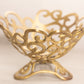 Medium Brass Ornate Decorative Footed Bowl