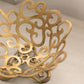 Medium Brass Ornate Decorative Footed Bowl