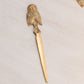 Medium Brass Owl Letter Opener