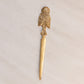 Medium Brass Owl Letter Opener