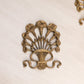 Medium Brass Paperweight/Wall Decor with Floral Designs