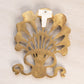 Medium Brass Paperweight/Wall Decor with Floral Designs