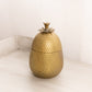 Medium Brass Pineapple Lidded Jar