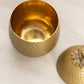 Medium Brass Pineapple Lidded Jar