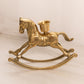 Medium Brass Rocking Horse Candleholder