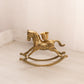 Medium Brass Rocking Horse Candleholder