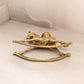 Medium Brass Rocking Horse Candleholder