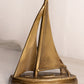 Medium Brass Sailboat Figurine or Bookend