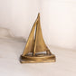 Medium Brass Sailboat Figurine or Bookend