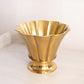 Medium Brass Scalloped Footed Vase