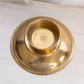 Medium Brass Shallow Footed Bowl with Bird Designs