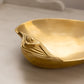 Medium Brass Shell Dish with 2 Shell Toes on Bottom