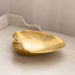 Medium Brass Shell Dish with 2 Shell Toes on Bottom