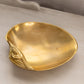 Medium Brass Shell Dish with 2 Shell Toes on Bottom