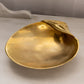 Medium Brass Shell Dish with 2 Shell Toes on Bottom