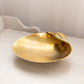 Medium Brass Shell Dish with 2 Shell Toes on Bottom