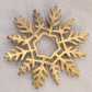 Medium Brass Snowflake Trivet