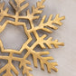 Medium Brass Snowflake Trivet