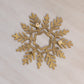 Medium Brass Snowflake Trivet