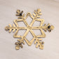 Medium Brass Snowflake Trivet