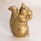 Medium Brass Standing Squirrel Figurine