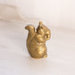 Medium Brass Standing Squirrel Figurine