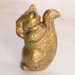 Medium Brass Standing Squirrel Figurine