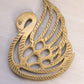 Medium Brass Swan Trivet