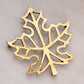 Medium Brass Tree Leaf Trivet