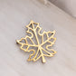 Medium Brass Tree Leaf Trivet