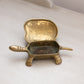 Medium Brass Turtle Hinged Lidded Dish