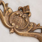 Medium Brass Wall Decor Accent with Fancy Designs