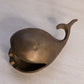 Medium Brass Whale Ashtray Figurine