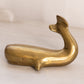 Medium Brass Whale with Tail Up Figurine