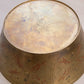 Medium Circular Brass Lidded Dish with Fancy Red Designs