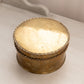 Medium Circular Brass Lidded Jar with Rope Designs