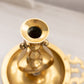 Medium Circular Brass Ship Swivel Gimbal Chamberstick Candleholder