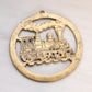 Medium Circular Brass Train Trivet