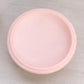 Medium Circular Pink Alabaster Lidded Dish with Flower on Top