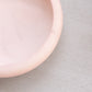 Medium Circular Pink Alabaster Lidded Dish with Flower on Top