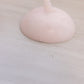 Medium Circular Pink Stone Lidded Dish with Shell Finial