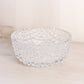 Medium Clear Crystal Glass Bowl with Burst Designs