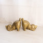 Medium Gold Tone Dog Bookends